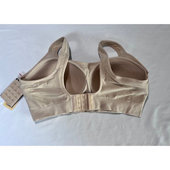 ✨Truekind Daily Comfort Bra Nude Beige Wireless Size Large L NWT + Extender - Picture 3 of 5